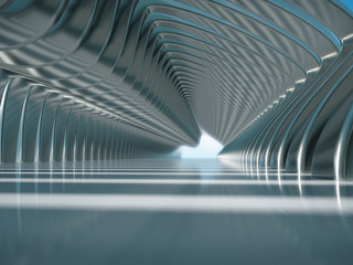 Abstract structure,Product showcase background,Long tunnel,Long corridor.3D rendering