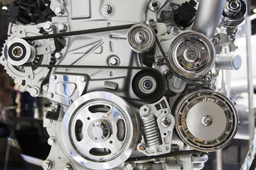The design of the modern car engine.