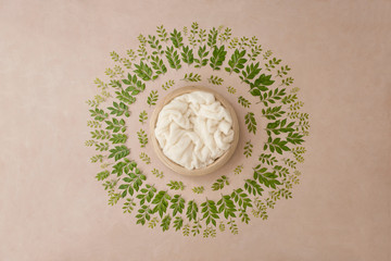 Lovely flower background for newborn baby, concept of newborn baby.