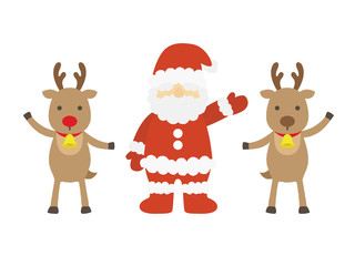サンタとトナカイ