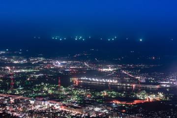 新日本三大夜景（皿倉山展望台）