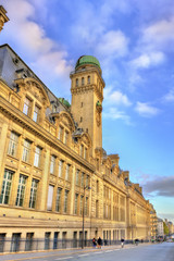 Facade of Paris-Sorbonne University in France