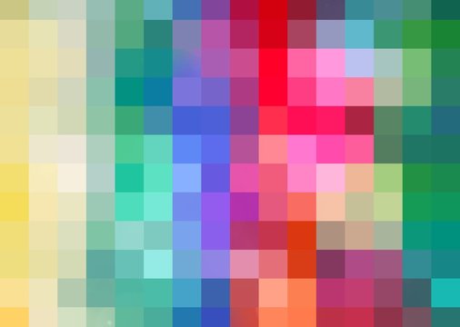 Pixel Color Block Abstract Background