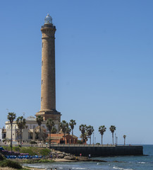 Lighthouse in Chipiona, Spain