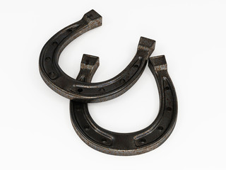 Horseshoes rusty steel