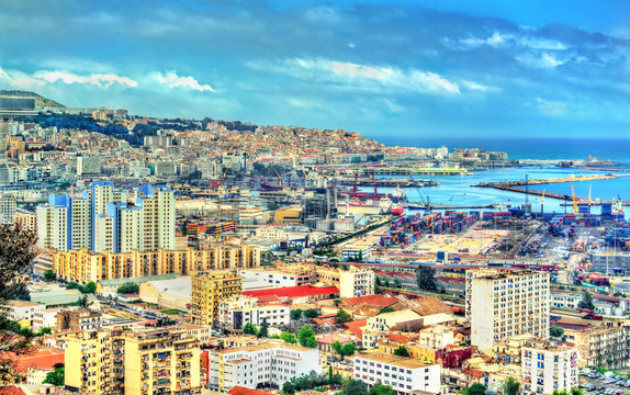 View of the city centre of Algiers in Algeria