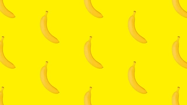 Minimal Motion fashion art. Bananas  mood