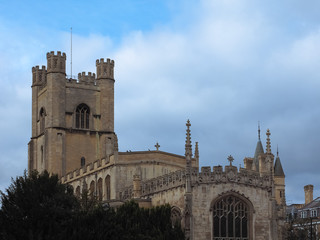 Fototapeta na wymiar Great St Mary church in Cambridge
