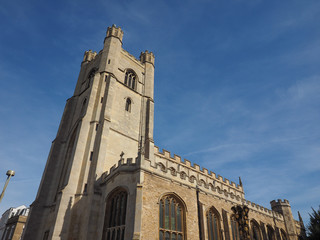 Fototapeta na wymiar Great St Mary church in Cambridge