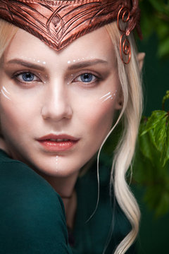 Stylish picture of a beautiful young girl elf