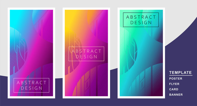 abstract colored geometric background in bright neon colors and cosmic images, planets and lights