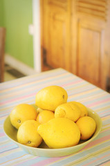 lemons in a bowl