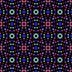 Fototapeta na wymiar Seamless abstract pattern background with a variety of colored circles.