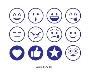 Set of Emoticons vector