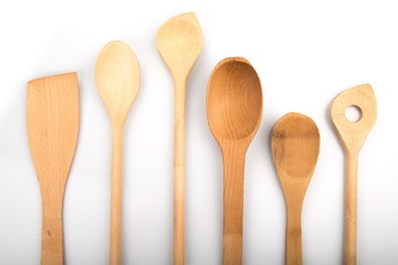 Wooden Spoons Close-Up