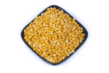 Chickpea Lentils seeds isolated on white background. 