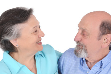 Portrait of happy senior couple