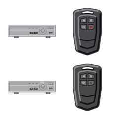 Fototapeta premium Vector design of office and house symbol. Collection of office and system stock vector illustration.