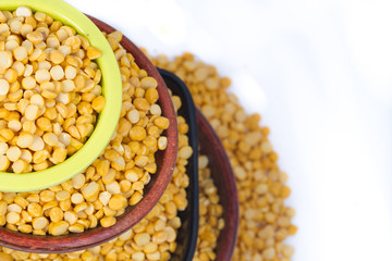 Dried fenugreek seeds isolated on white background