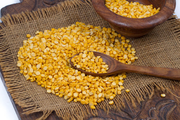 Dried fenugreek seeds isolated on white background