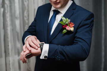 Wrist Watch, man with a clock, man watching time, man in jacket, business style