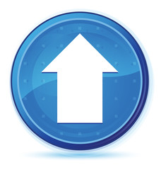 Upload arrow icon midnight blue prime round button