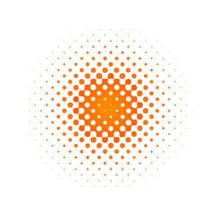 Halftone radial raster vector SMALL INVERT