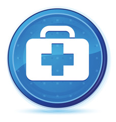 Medical bag icon midnight blue prime round button