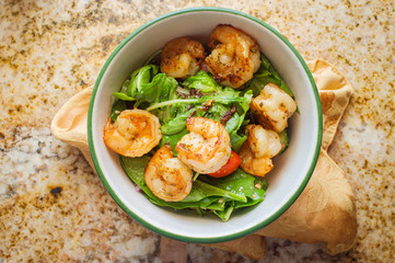 Spring Mix Shrimp Salad