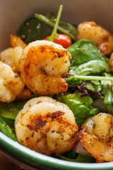 Spring Mix Shrimp Salad