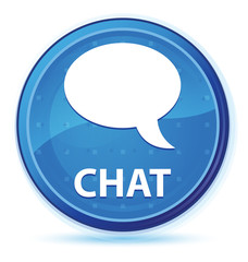 Chat midnight blue prime round button