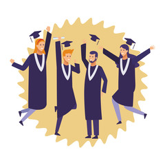 Students graduation celebration