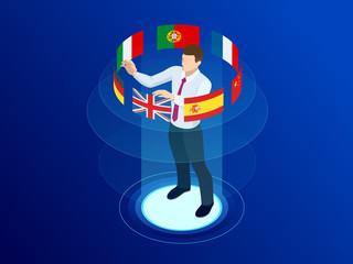 Isometric foreign language online dictionaries, multilingual audio guide, web translation, online translation agency, language selection, interpretation services