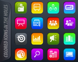 Marketing icons set