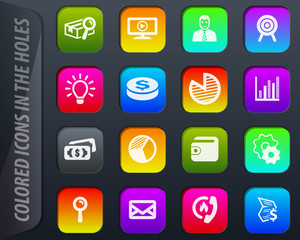 Marketing icons set