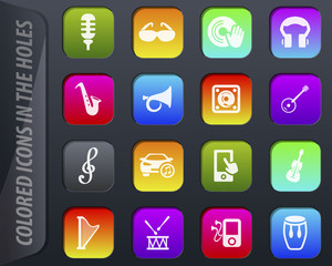 Disco Or Club icons set