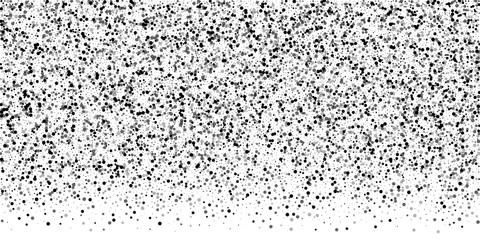 Scattered dense balck dots. Dark points dispersion