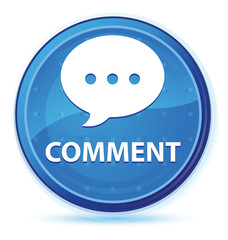 Comment (conversation icon) midnight blue prime round button