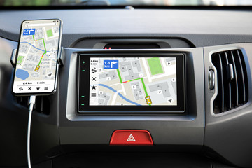 touch multimedia system and phone with application navigation on screen