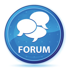 Forum (comments icon) midnight blue prime round button