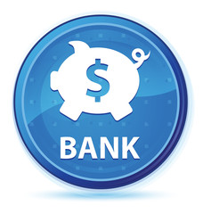 Bank (piggy box dollar sign) midnight blue prime round button