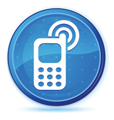 Cellphone ringing icon midnight blue prime round button