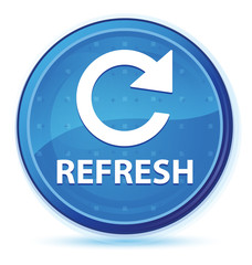 Refresh (rotate arrow icon) midnight blue prime round button