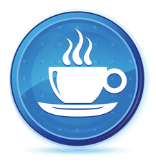 Coffee cup icon midnight blue prime round button