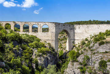 Fototapeta premium Karabuk, Turkey, 21 May 2013: Incekaya Aqueduct at Safranbolu