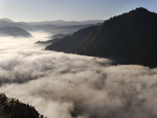 Fototapeta premium Piękna polska jesień w Pieninach