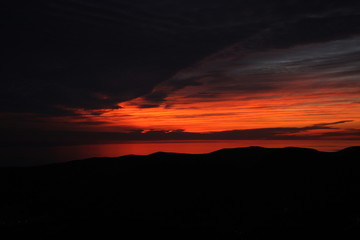 sunset over Budva 2