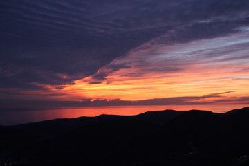 sunset over Budva 1