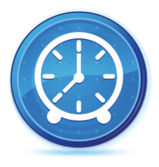 Clock icon midnight blue prime round button