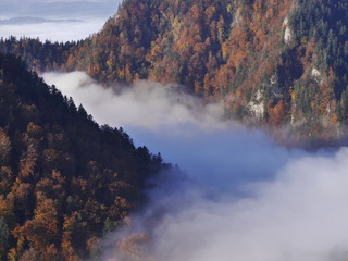 Piękna polska jesień w Pieninach